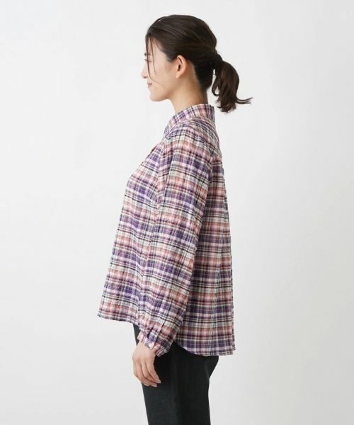 Leilian PLUS HOUSE / レリアンプラスハウス シャツ・ブラウス | チェックシャツブラウス【Leilian WHITE LABEL】 | 詳細5