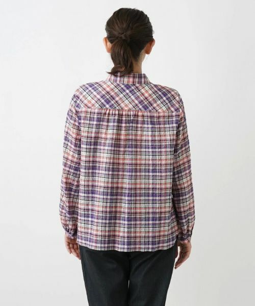 Leilian PLUS HOUSE / レリアンプラスハウス シャツ・ブラウス | チェックシャツブラウス【Leilian WHITE LABEL】 | 詳細6