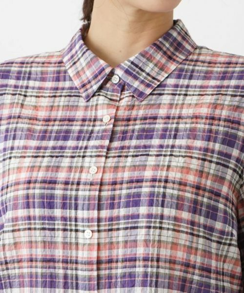 Leilian PLUS HOUSE / レリアンプラスハウス シャツ・ブラウス | チェックシャツブラウス【Leilian WHITE LABEL】 | 詳細7