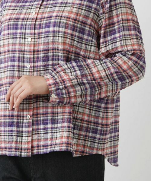 Leilian PLUS HOUSE / レリアンプラスハウス シャツ・ブラウス | チェックシャツブラウス【Leilian WHITE LABEL】 | 詳細9