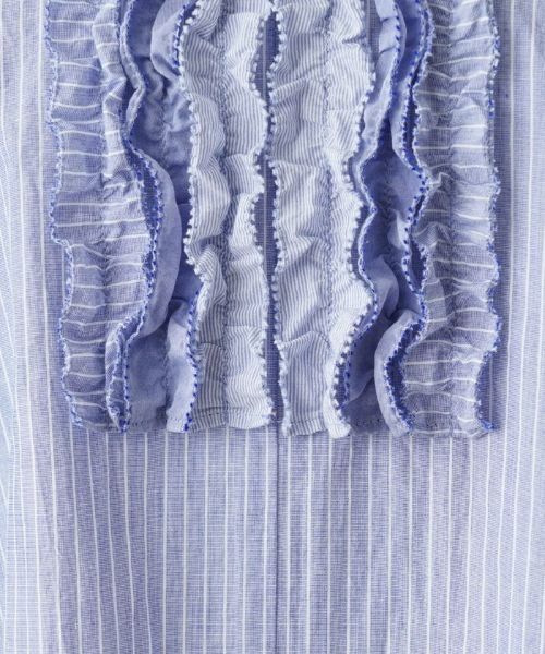 Leilian PLUS HOUSE / レリアンプラスハウス シャツ・ブラウス | フリルバンドカラーブラウス【Leilian WHITE LABEL】 | 詳細12