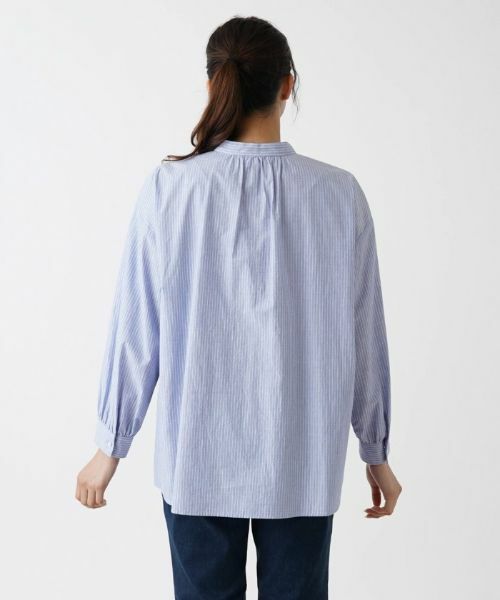 Leilian PLUS HOUSE / レリアンプラスハウス シャツ・ブラウス | フリルバンドカラーブラウス【Leilian WHITE LABEL】 | 詳細6