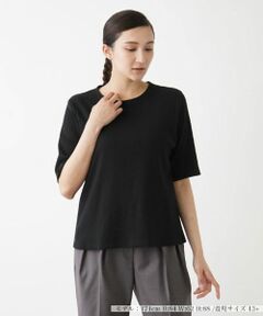 Leilian PLUS HOUSE / レリアンプラスハウス Tシャツ | 5分袖カットソー【BOURGE】