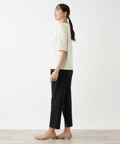 Leilian PLUS HOUSE / レリアンプラスハウス Tシャツ | 5分袖カットソー【BOURGE】 | 詳細13