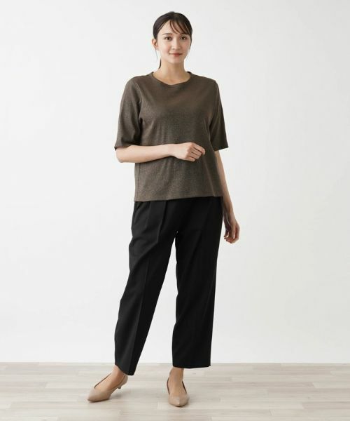 Leilian PLUS HOUSE / レリアンプラスハウス Tシャツ | 5分袖カットソー【BOURGE】 | 詳細15