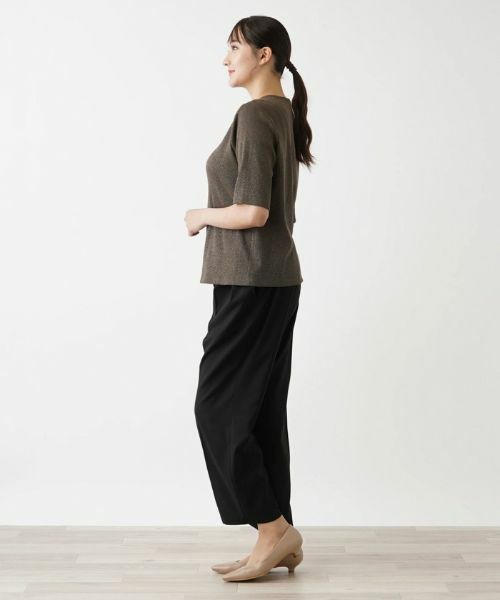 Leilian PLUS HOUSE / レリアンプラスハウス Tシャツ | 5分袖カットソー【BOURGE】 | 詳細16