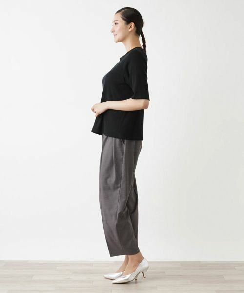 Leilian PLUS HOUSE / レリアンプラスハウス Tシャツ | 5分袖カットソー【BOURGE】 | 詳細2