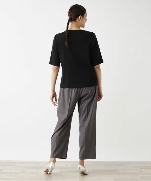 Leilian PLUS HOUSE / レリアンプラスハウス Tシャツ | 5分袖カットソー【BOURGE】 | 詳細3