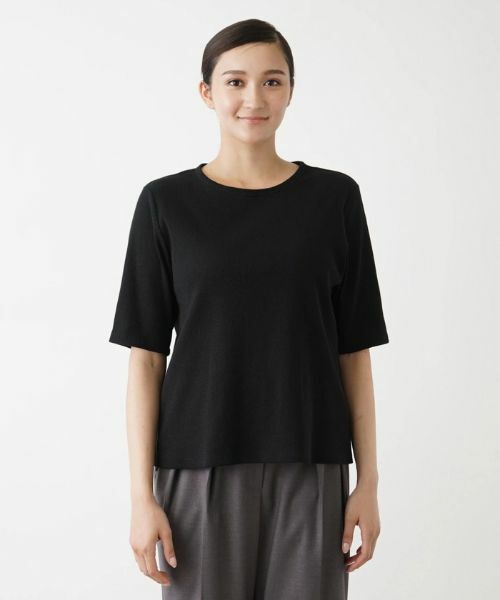 Leilian PLUS HOUSE / レリアンプラスハウス Tシャツ | 5分袖カットソー【BOURGE】 | 詳細4