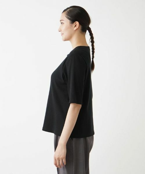 Leilian PLUS HOUSE / レリアンプラスハウス Tシャツ | 5分袖カットソー【BOURGE】 | 詳細5