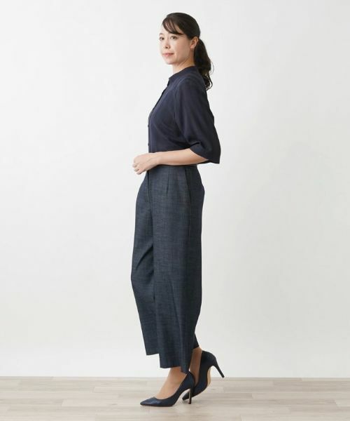 Leilian PLUS HOUSE / レリアンプラスハウス その他パンツ | ワイドクロップドパンツ | 詳細2