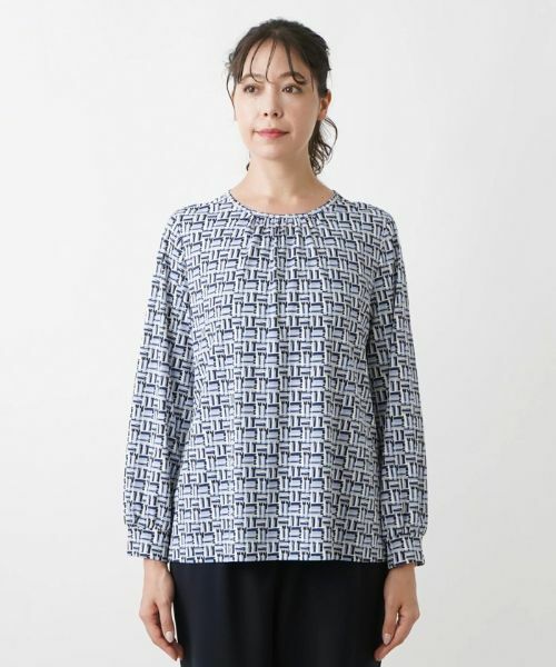 Leilian PLUS HOUSE / レリアンプラスハウス シャツ・ブラウス | 幾何学模様ブラウス | 詳細8
