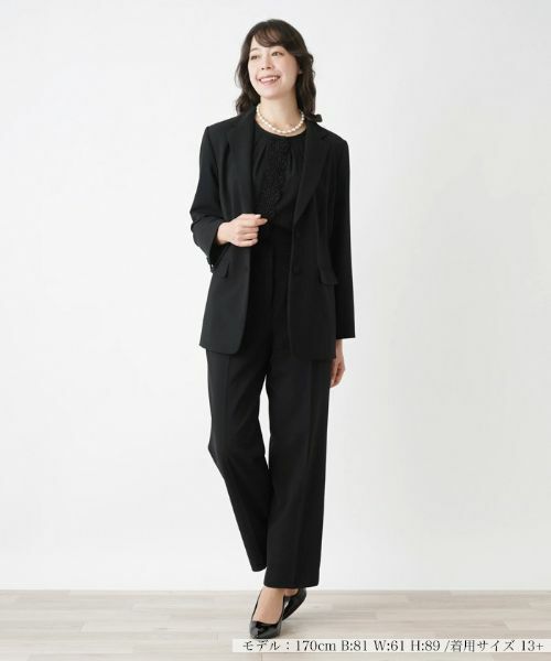 Leilian PLUS HOUSE / レリアンプラスハウス セットアップ | パンツスーツ【ブラックフォーマル】 | 詳細1