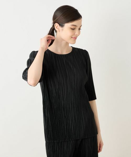 Leilian PLUS HOUSE / レリアンプラスハウス シャツ・ブラウス | 洗えるプリーツブラウス【Leilian WHITE LABEL】 | 詳細7