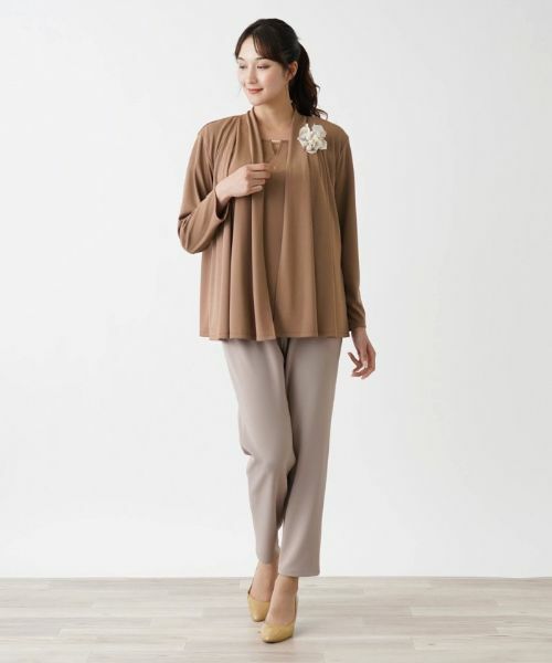 Leilian PLUS HOUSE / レリアンプラスハウス シャツ・ブラウス | トッパーカーディガン【Leilian WHITE LABEL】 | 詳細1