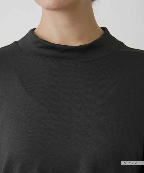 Leilian PLUS HOUSE / レリアンプラスハウス カットソー | 洗えるモックネックインナー【Leilian WHITE LABEL】 | 詳細10