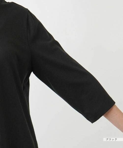 Leilian PLUS HOUSE / レリアンプラスハウス カットソー | 洗えるモックネックインナー【Leilian WHITE LABEL】 | 詳細13