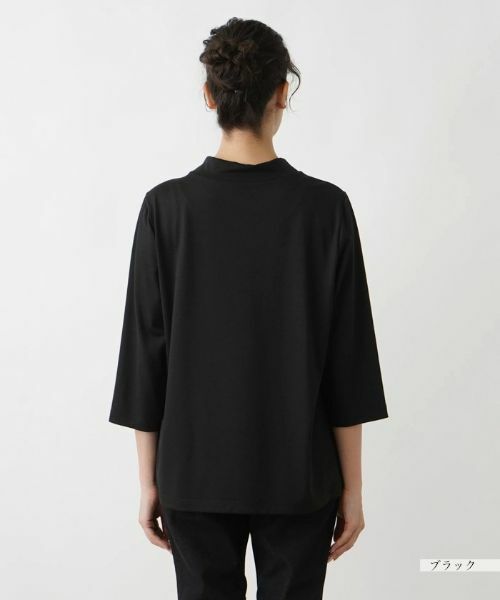 Leilian PLUS HOUSE / レリアンプラスハウス カットソー | 洗えるモックネックインナー【Leilian WHITE LABEL】 | 詳細9