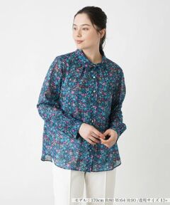 Leilian PLUS HOUSE / レリアンプラスハウス シャツ・ブラウス | リバティプリントブラウス
