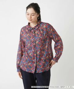 Leilian PLUS HOUSE / レリアンプラスハウス シャツ・ブラウス | リバティプリントブラウス