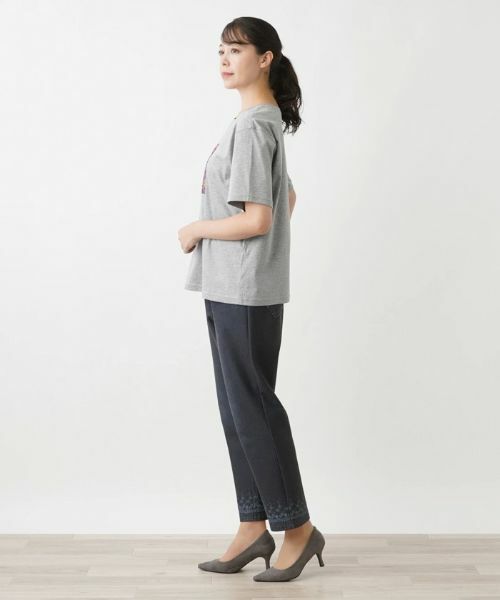 Leilian PLUS HOUSE / レリアンプラスハウス Tシャツ | フラワーＴシャツ | 詳細2