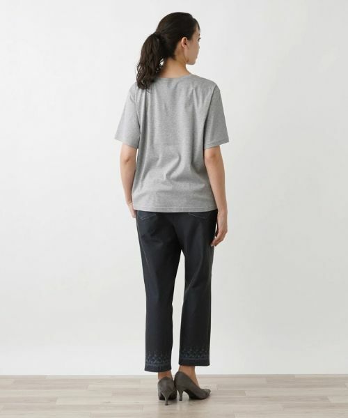 Leilian PLUS HOUSE / レリアンプラスハウス Tシャツ | フラワーＴシャツ | 詳細3