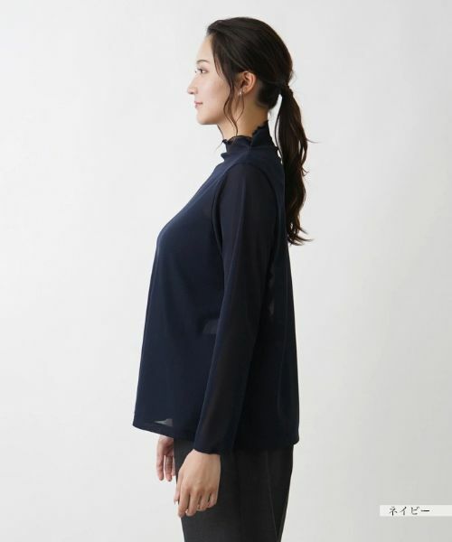 Leilian PLUS HOUSE / レリアンプラスハウス カットソー | シアーカットソー【プラス企画】 | 詳細5