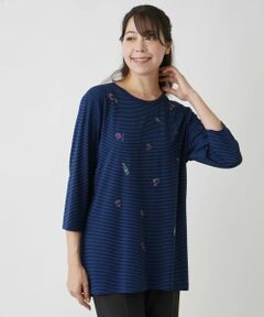 Leilian PLUS HOUSE / レリアンプラスハウス カットソー | デザインプルオーバー