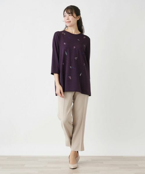 Leilian PLUS HOUSE / レリアンプラスハウス カットソー | デザインプルオーバー | 詳細1