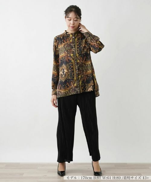 Leilian PLUS HOUSE / レリアンプラスハウス シャツ・ブラウス | バンドカラーシャツ | 詳細1