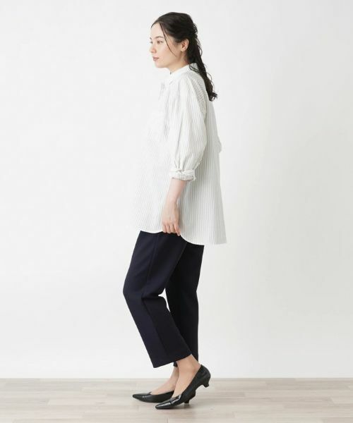 Leilian PLUS HOUSE / レリアンプラスハウス シャツ・ブラウス | ストライプブラウス | 詳細2