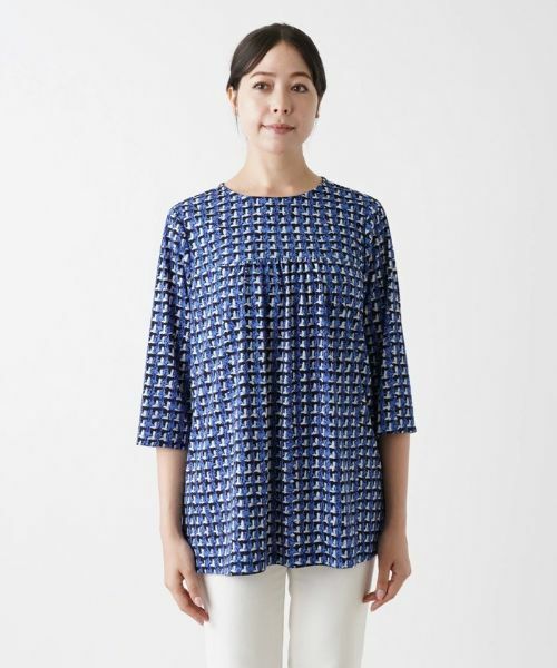 Leilian PLUS HOUSE / レリアンプラスハウス カットソー | ツイードプリントカットソー【Leilian WHITE LABEL】 | 詳細7