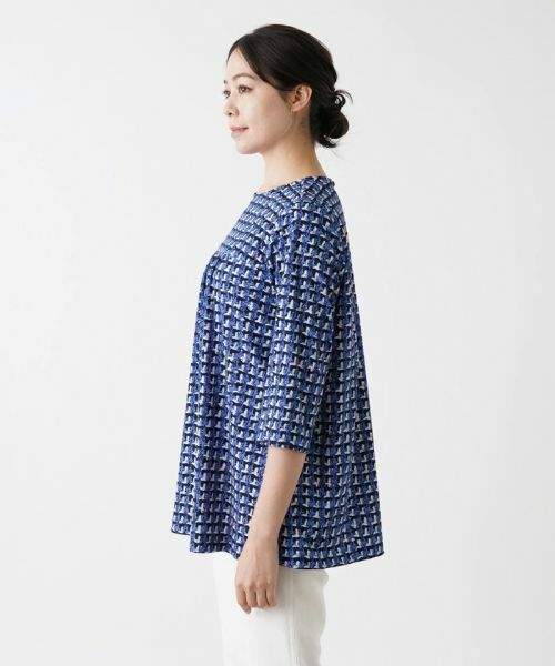 Leilian PLUS HOUSE / レリアンプラスハウス カットソー | ツイードプリントカットソー【Leilian WHITE LABEL】 | 詳細8