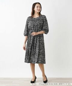Leilian PLUS HOUSE / レリアンプラスハウス ドレス | 総柄プリントワンピース