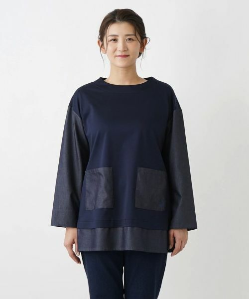 Leilian PLUS HOUSE / レリアンプラスハウス カットソー | ドッキングプルオーバー | 詳細4