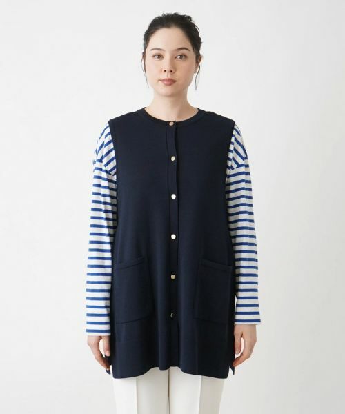 Leilian PLUS HOUSE / レリアンプラスハウス テーラードジャケット | クルーネックロングベスト | 詳細5