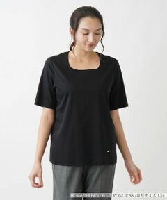 Leilian PLUS HOUSE / レリアンプラスハウス Tシャツ | スクエアネックＴシャツ