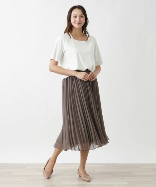 Leilian PLUS HOUSE / レリアンプラスハウス Tシャツ | スクエアネックＴシャツ | 詳細1