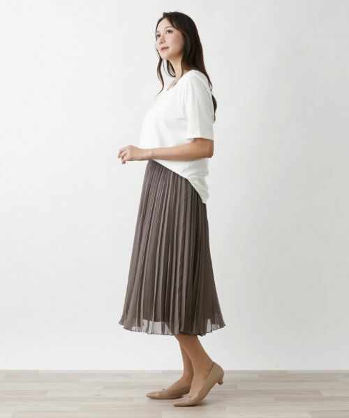 Leilian PLUS HOUSE / レリアンプラスハウス Tシャツ | スクエアネックＴシャツ | 詳細2