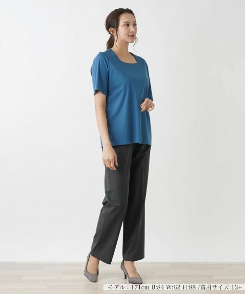 Leilian PLUS HOUSE / レリアンプラスハウス Tシャツ | スクエアネックＴシャツ | 詳細7