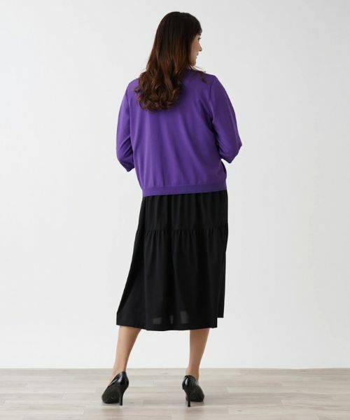 Leilian PLUS HOUSE / レリアンプラスハウス カーディガン・ボレロ | パールボタンカーディガン | 詳細6