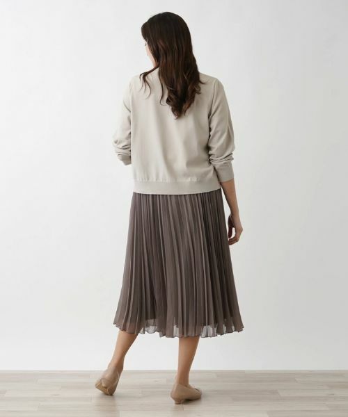 Leilian PLUS HOUSE / レリアンプラスハウス カーディガン・ボレロ | クルーネックニットカーディガン | 詳細3