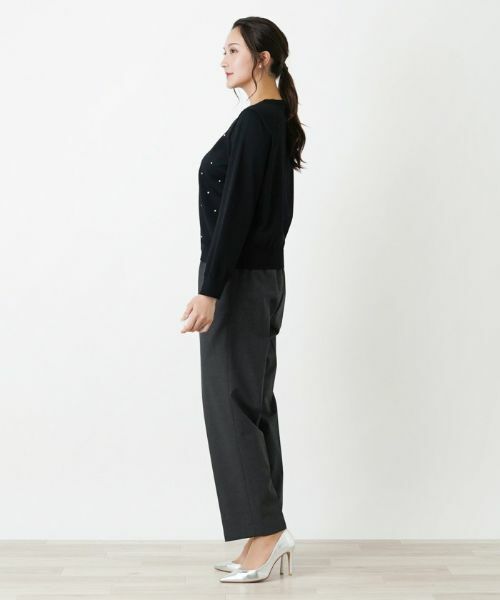 Leilian PLUS HOUSE / レリアンプラスハウス カーディガン・ボレロ | クルーネックニットカーディガン | 詳細5