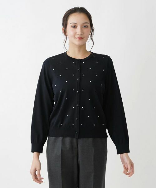 Leilian PLUS HOUSE / レリアンプラスハウス カーディガン・ボレロ | クルーネックニットカーディガン | 詳細7