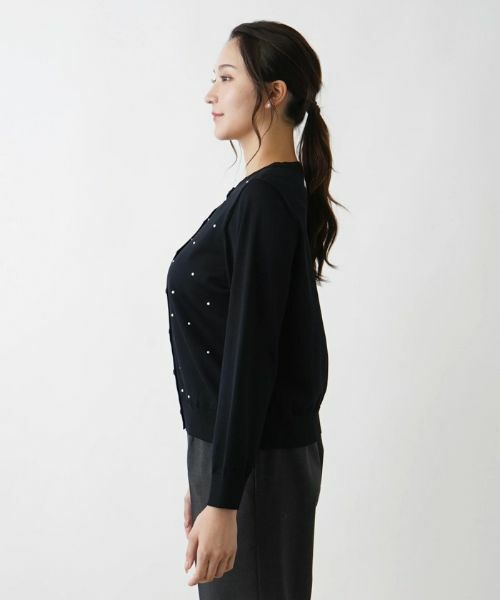 Leilian PLUS HOUSE / レリアンプラスハウス カーディガン・ボレロ | クルーネックニットカーディガン | 詳細8