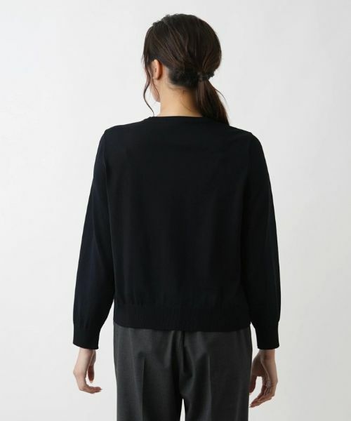 Leilian PLUS HOUSE / レリアンプラスハウス カーディガン・ボレロ | クルーネックニットカーディガン | 詳細9