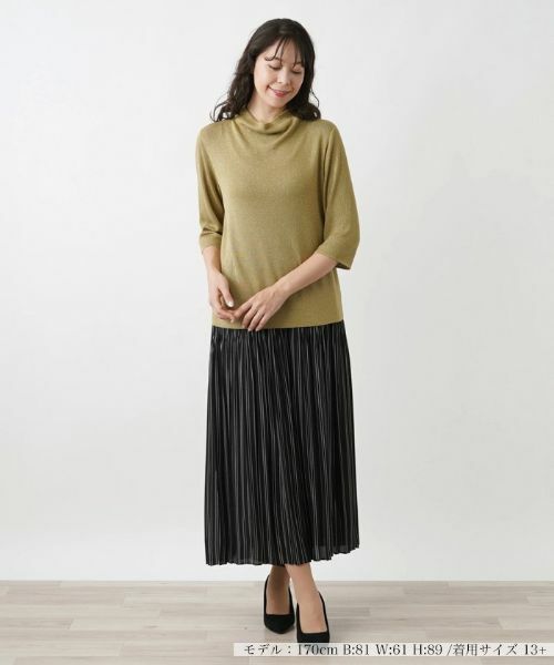 Leilian PLUS HOUSE / レリアンプラスハウス ニット・セーター | ハイネックプルオーバー | 詳細5