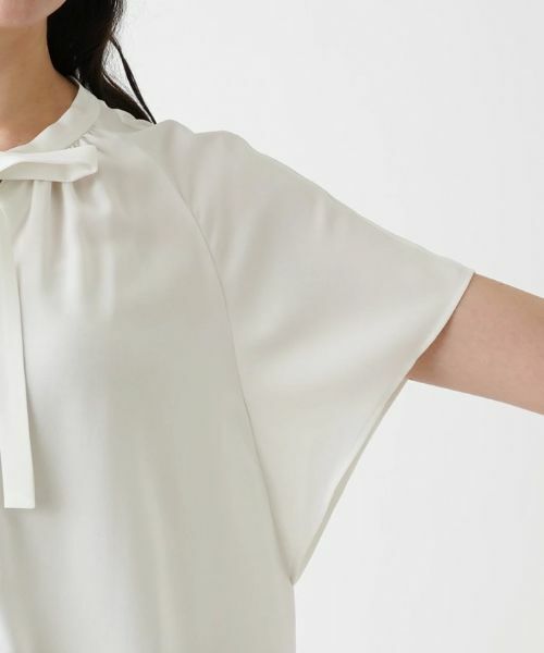 Leilian PLUS HOUSE / レリアンプラスハウス シャツ・ブラウス | ボウタイ半袖シフォンブラウス | 詳細13