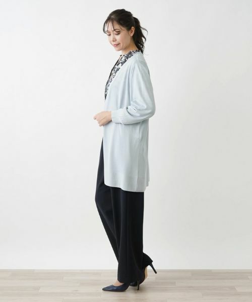 Leilian PLUS HOUSE / レリアンプラスハウス カーディガン・ボレロ | ロング丈トッパーカーディガン | 詳細8