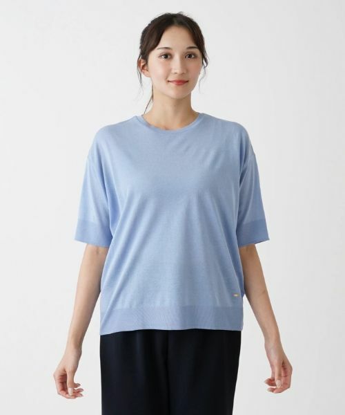 Leilian PLUS HOUSE / レリアンプラスハウス ニット・セーター | コットン混半そでニット | 詳細13